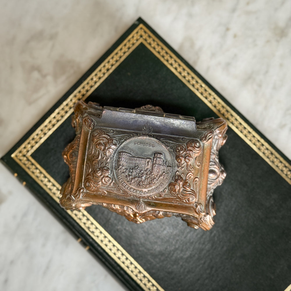 Vintage German Castle Trinket Box