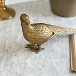 Vintage brass pheasant