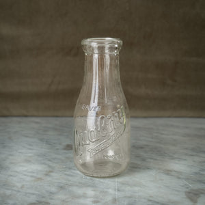 Vintage Glass Blue Ribbon Bottle.