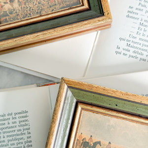 Vintage Gold Mini Hunting Print Set.