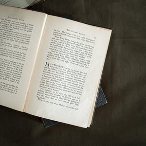 Antique black and gold books