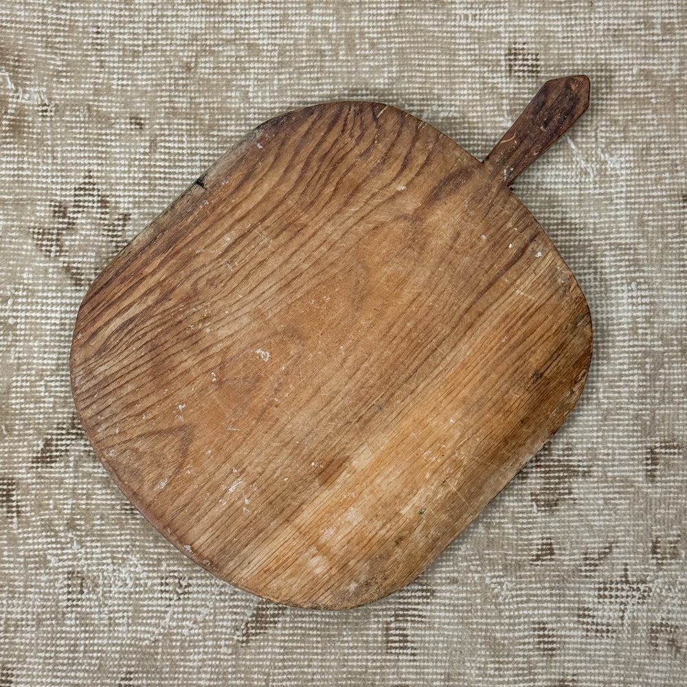 Vintage Hungarian Bread Board Rounded.