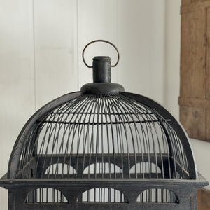 Vintage Wood Bird Cage.