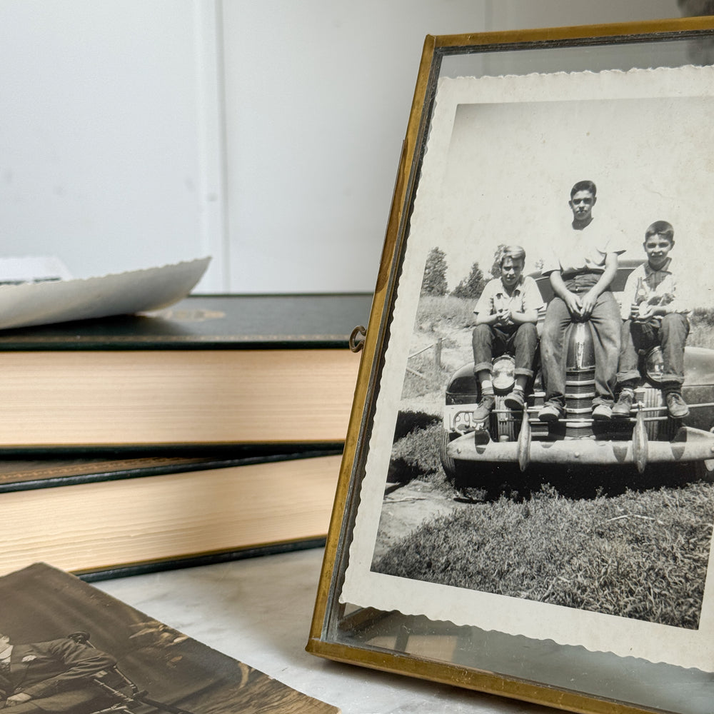 Gold Standing Glass Frame - multiple sizes