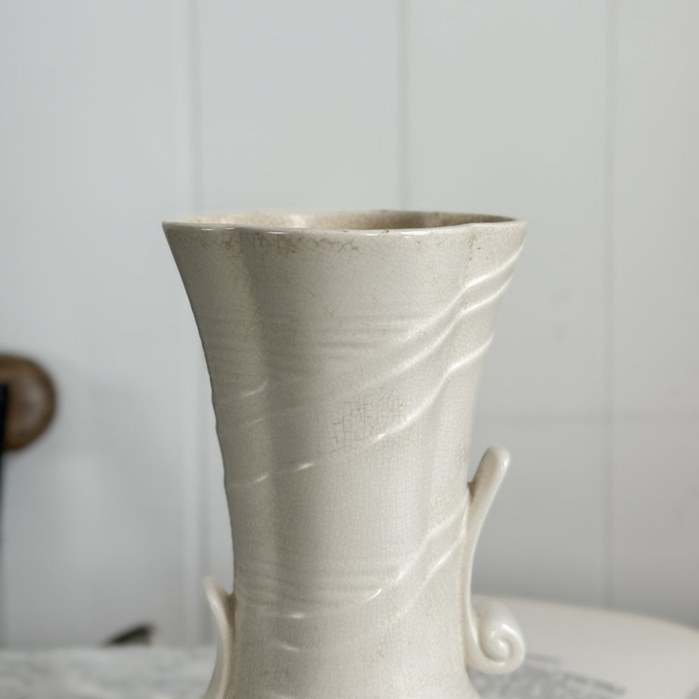 Vintage English Cream Spode Velamour Vase