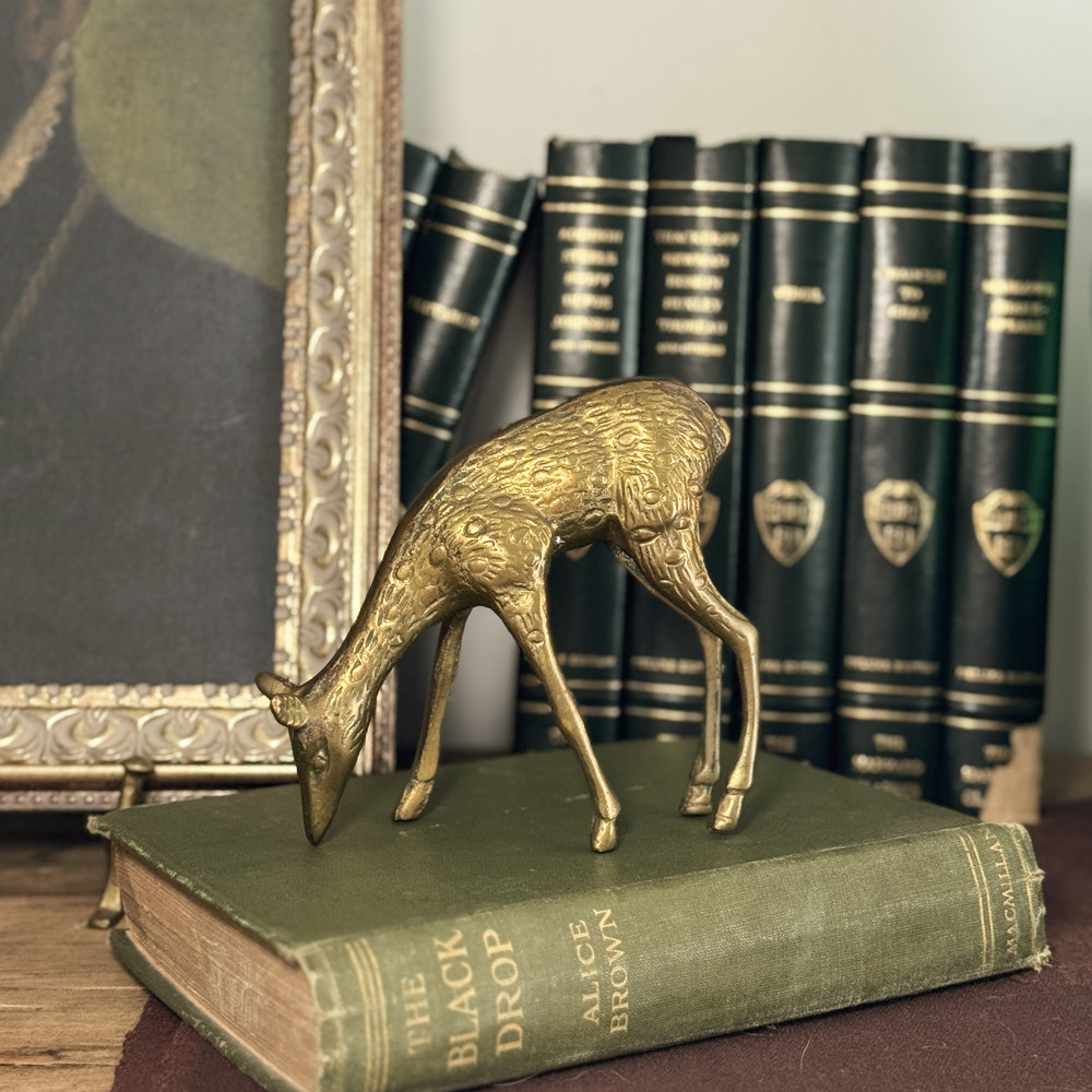 Vintage brass doe.