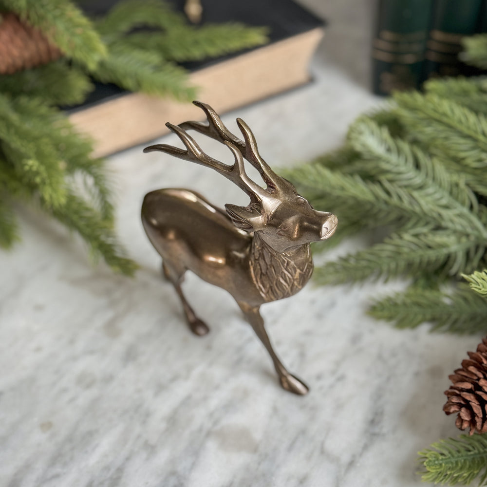 Vintage Brass Elk.