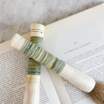 Vintage Calligraphy Brush- Sage green ribbed