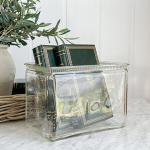 Vintage Glass Battery Box