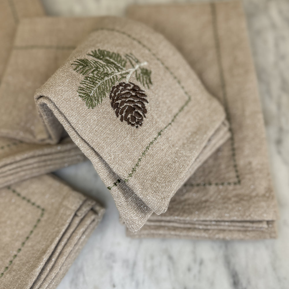 Cotton Holiday napkins, set of 4