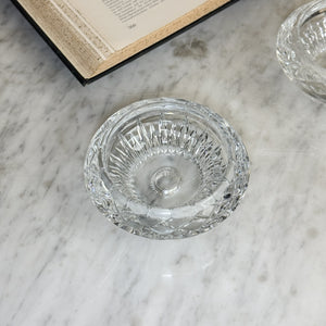 Vintage Crystal Taper Holder.