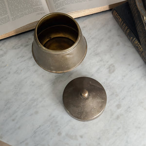 Vintage Brass Lidded Jar.