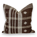 Brown Loom 22" Pillow.