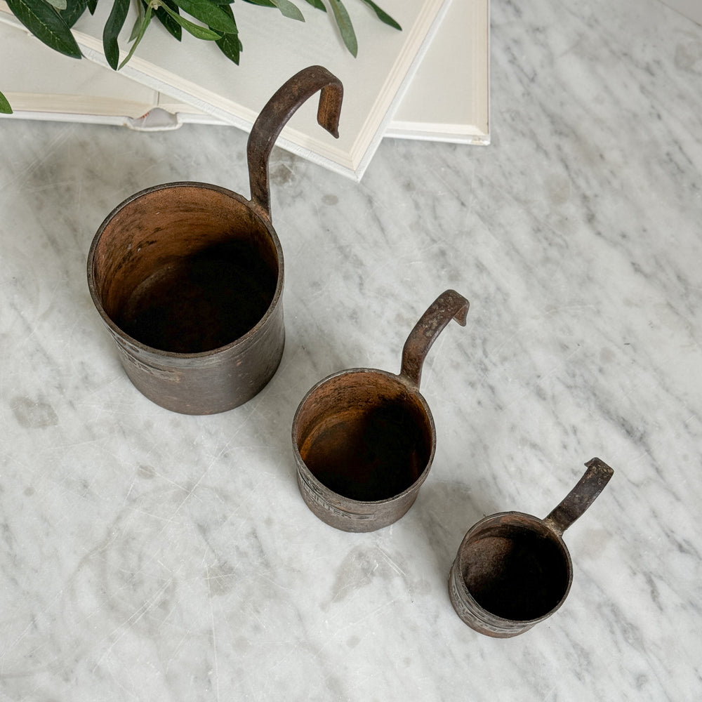 Vintage Metal Ladle Set