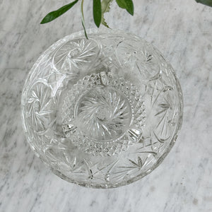 Vintage glass footed bowl.