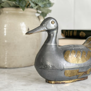 Vintage Metal Fancy Duck.