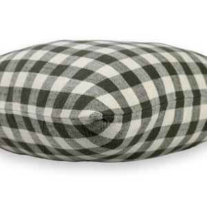 Olive Gingham Pillow Cover- Multiple Sizes