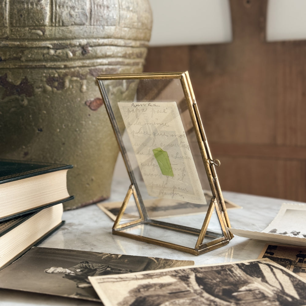 Gold Standing Glass Frame - multiple sizes