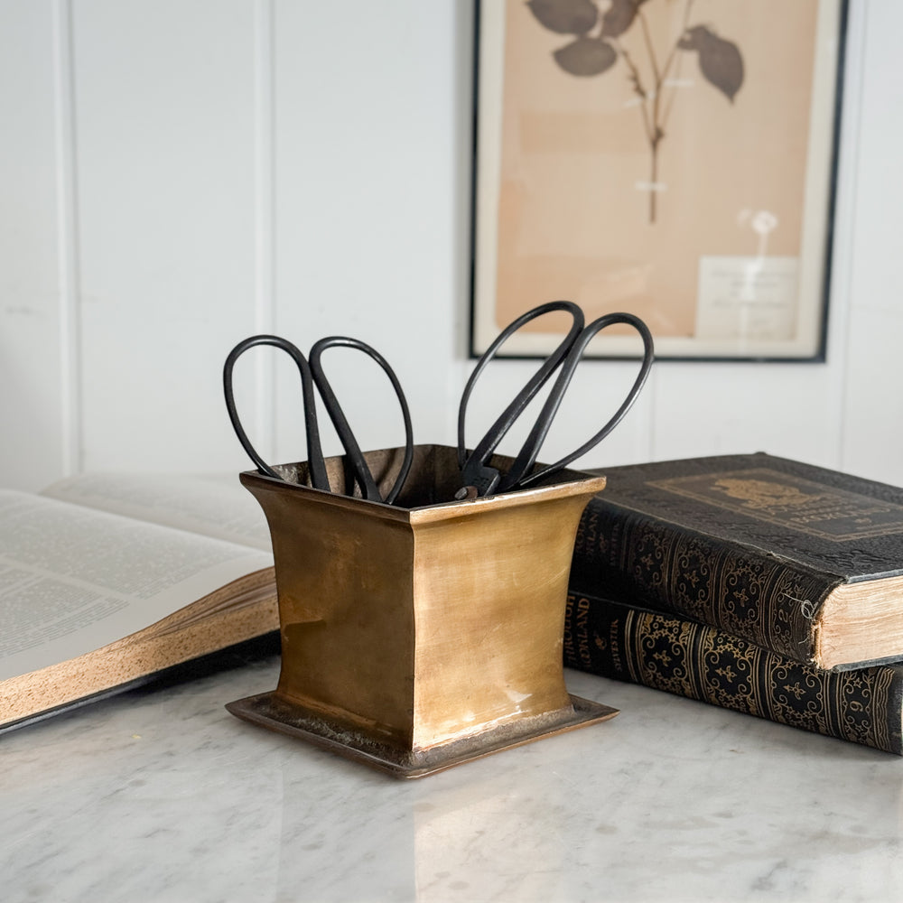 Vintage Brass Planter.