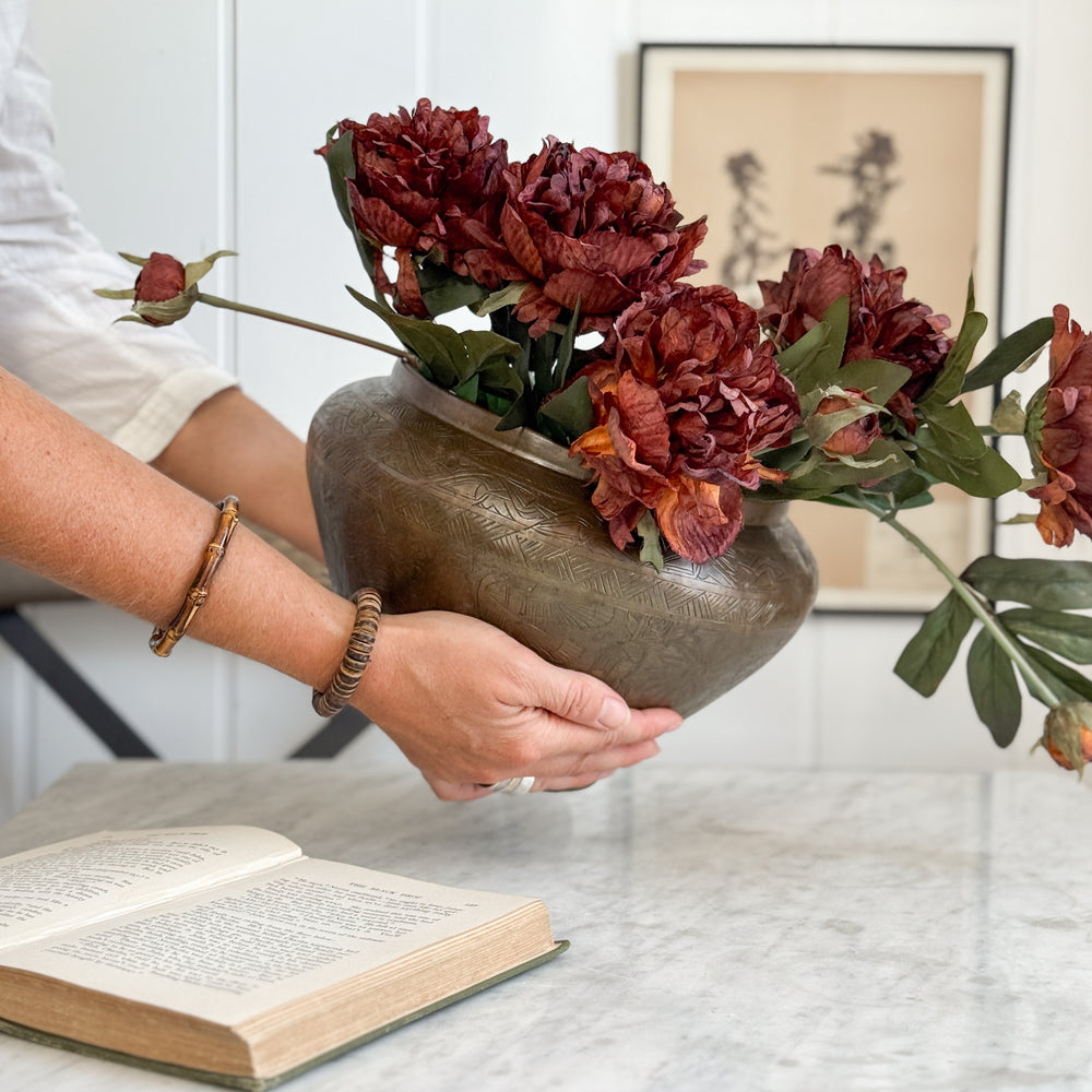 Vintage Brass Pot.