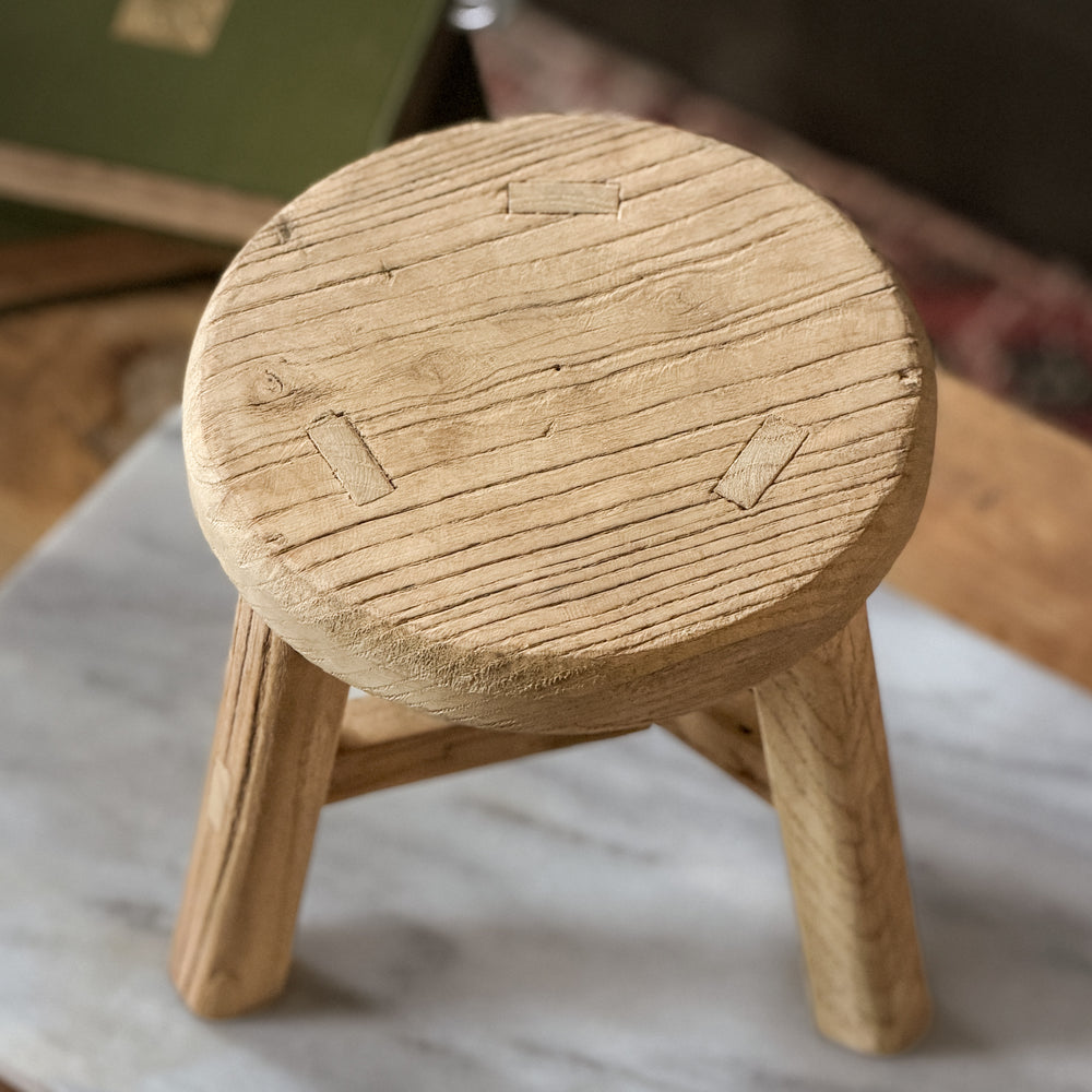 Vintage Three Legged Wooden Stool II – Oliver and Rust