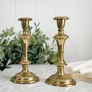 Vintage Brass Taper Pair.