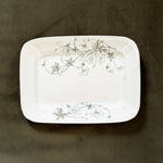 Antique Green Leaf Ironstone Platter