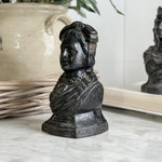 Vintage cast Iron Lady bust Andiron- FRANCE