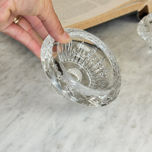 Vintage Crystal Taper Holder.