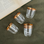 Vintage Gold Rim Votive