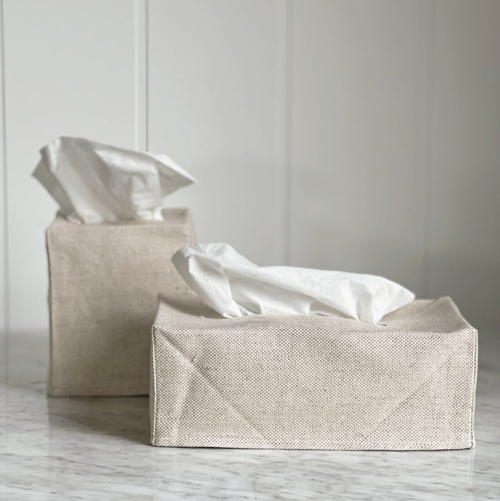 Linen Tissue Box Cover - Rectangle