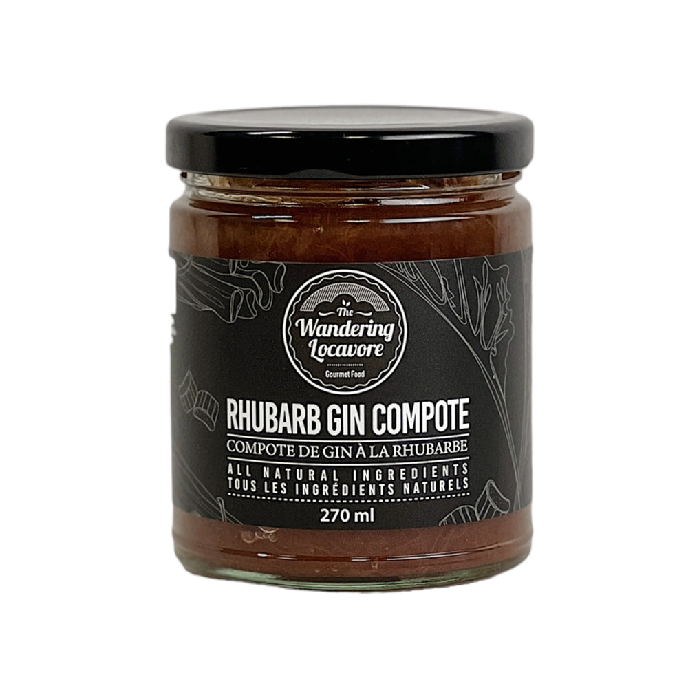 Wandering Locavore Rhubarb Gin Compote