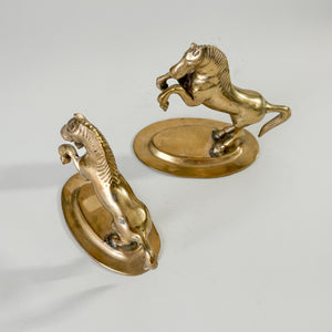 Vintage brass horse.