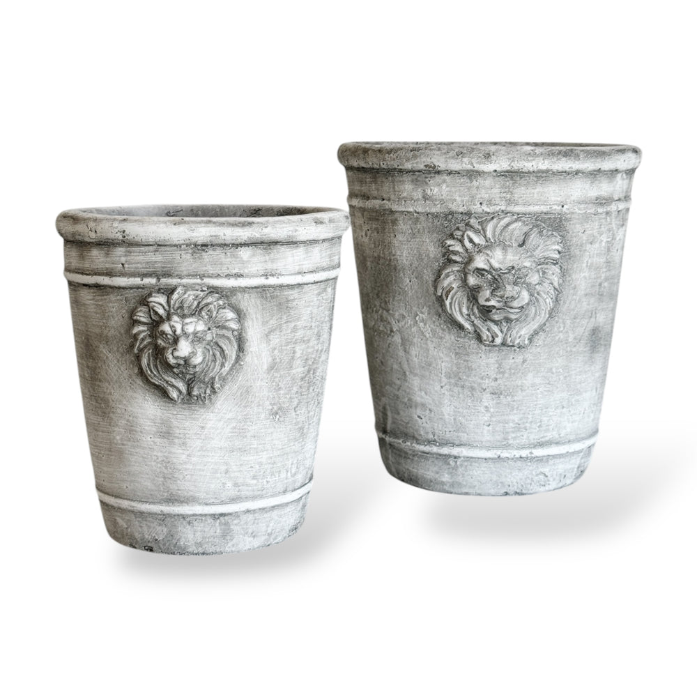 Concrete Lion Planter- two sizes available.