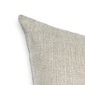 Cami 22" White Grainsack pillow Cover