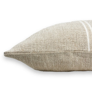 Cami 22" White Grainsack pillow Cover