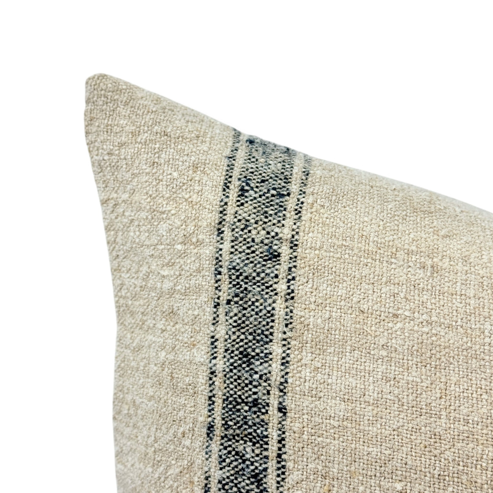 Nolan Navy 16 x 24" Grainsack Pillow Cover