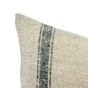 Nolan Navy 16 x 24" Grainsack Pillow Cover