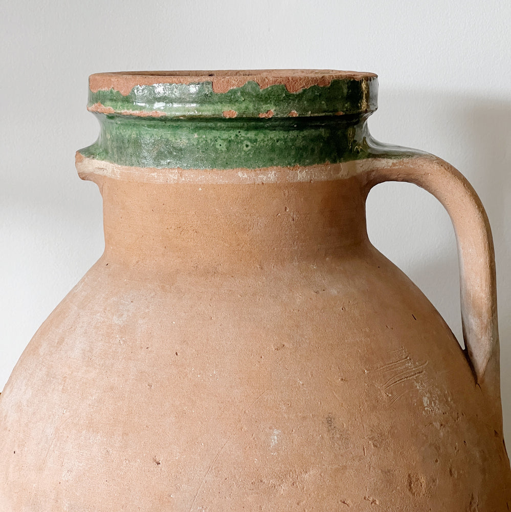 Vintage green turkish jar