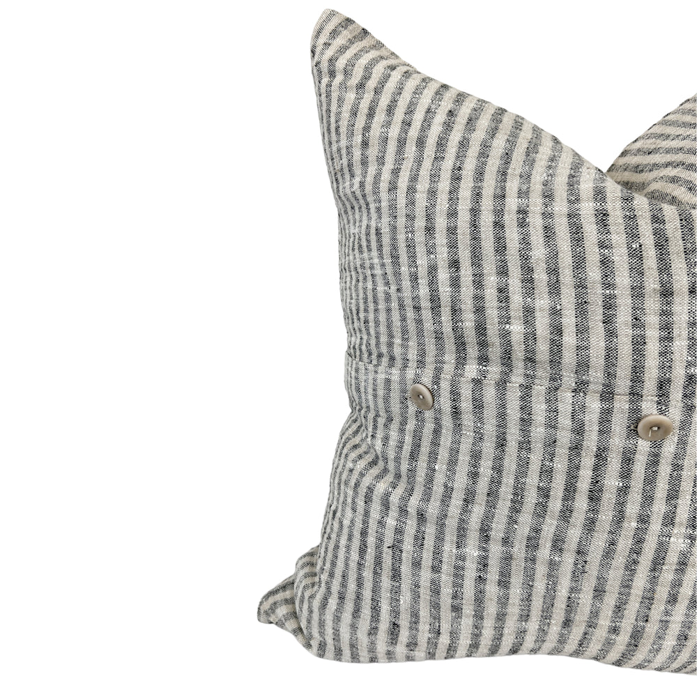 Elisa linen stripe 22" Pillow