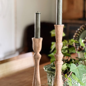 Wood Taper Candle Holders