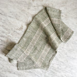 Linen Tea Towel Wide Green Stripe
