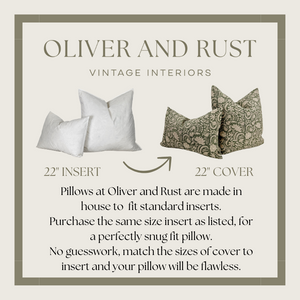 White Cotton Euro Pillow. Oliver and Rust