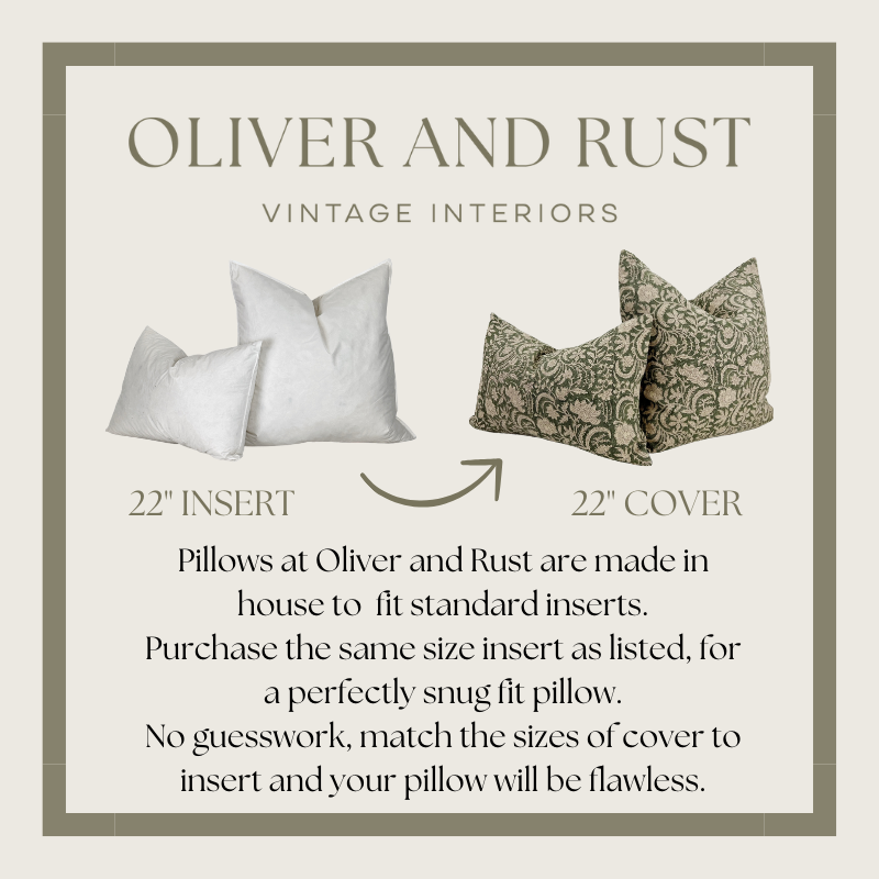 Moss Linen Pillow Cover- Multiple Sizes