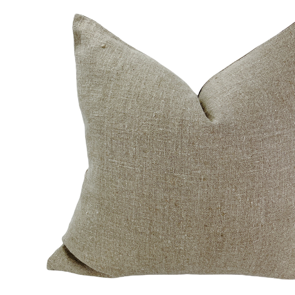 Heavy Flax Linen 26" Pillow Cover