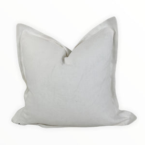 White Linen 20" Flange Pillow Cover*