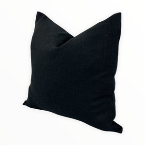 
                
                    Load image into Gallery viewer, Black Linen Pillow Cover- Multiple Sizes*
                
            