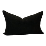 Black Mudcloth 16 x 24" Pillow Cover*