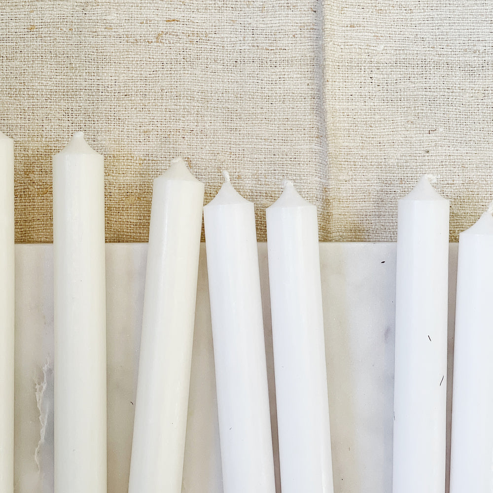 Taper Candles - Ivory.
