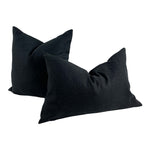 Black Linen Pillow Cover- Multiple Sizes*